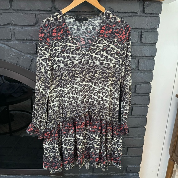 All Saints | Alia Juba Leopard Print Dress - Picture 9 of 16
